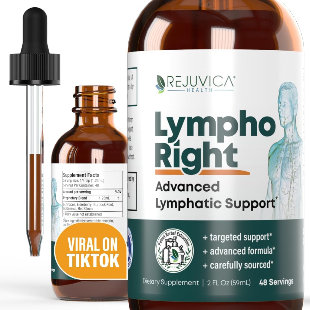 Rejuvicaの健康LymphoRightの高度のリンパサポート補足-よりよい吸収のための液体配達-Echinacea、Elderberry、Goldenseal及び多く!