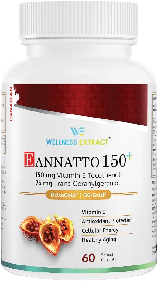 WellnessのエキスのEannatto 150mgのビタミンEのtocotrienolsはGG -健康な老化60のsoftgelsと補います。