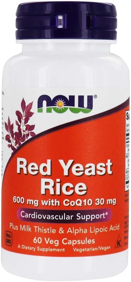 Now Foods Red Yeast Rice600 Wcoq10 60v, 60 CT