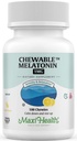 マキシの健康のChewable Melatonin、Kosherのレモン味、大人及び子供のためのMelatonin、大人及び子供のための自然な援助、MelatoninのChewableの代わりのMelatoninのガミーの子供の線量、(100の計算)