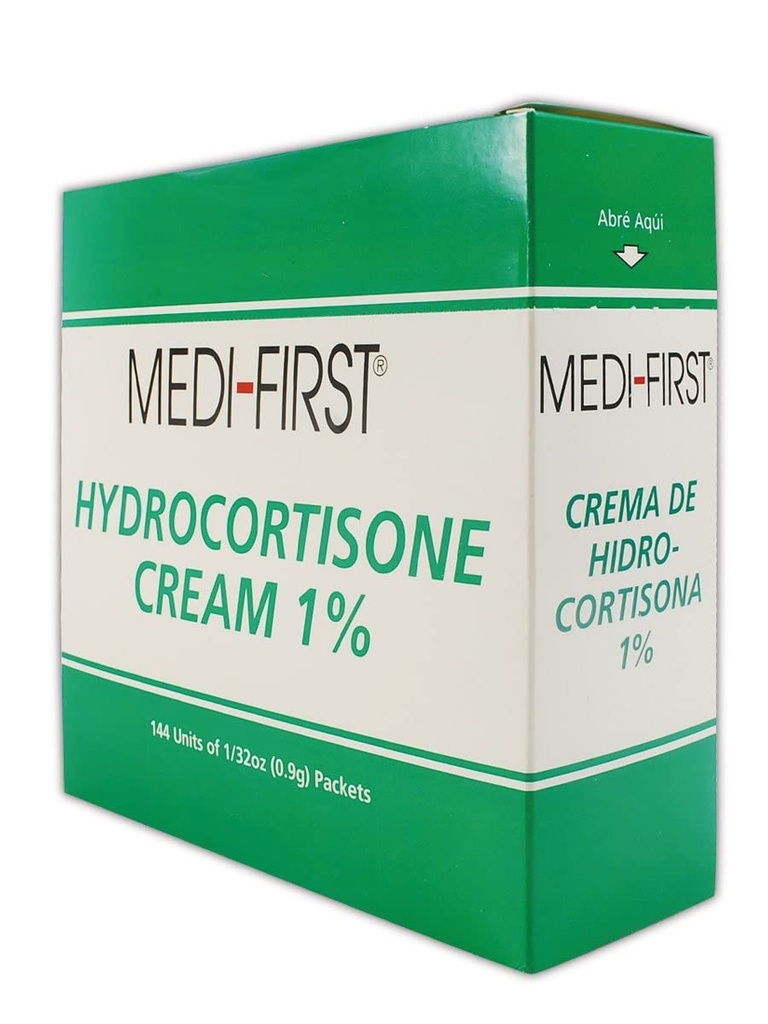 Medique MP211-35 Medi-First 1% Hydrocortisone クリーム、0.9 g、標準、緑/白 (144)