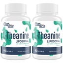 Liposomal L-Theanine 500mgのGABA 200mg及びマグネシウム100mgのカルム、弛緩及び焦点のための余分強さの補足、グルテンフリー- 120のカプセル