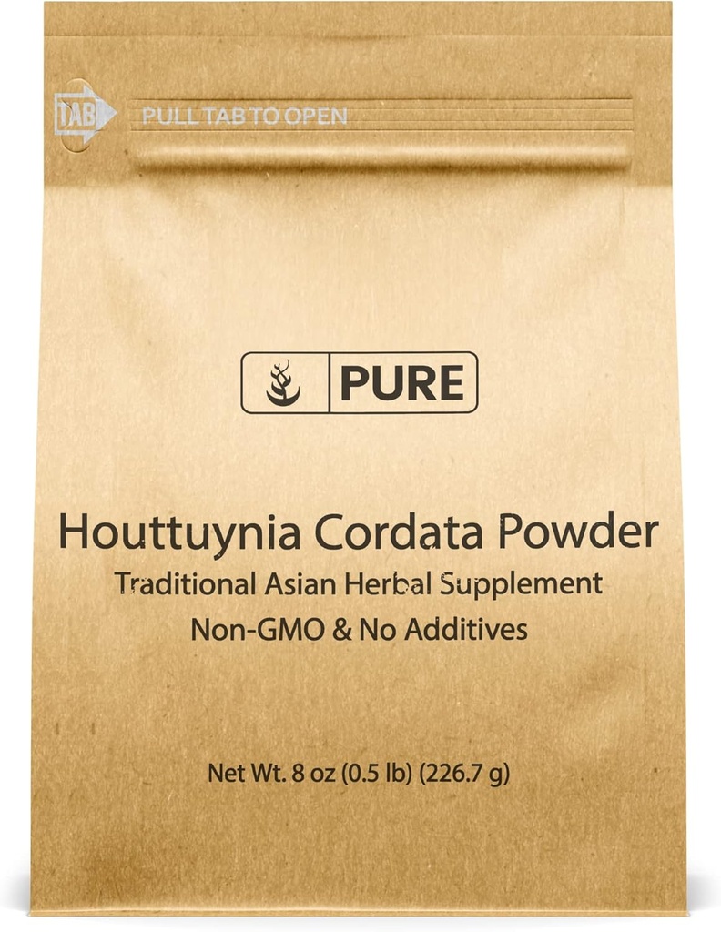 純粋な元の原料のHouttuynia Cordata (8oz)の伝統アジアの草の補足、魚のミント、中心の葉