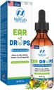 Ear Drops for Ear Infections – All Natural Mullein Garlic Oil for Earaches, Swimmer's Ear, Clogged Ears, Earwax Removal and Itchy Ears – Ear Care Treatment for Adults, Children and Pets, Made in USA