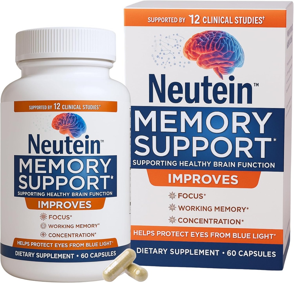 記憶、集中及び頭脳の健康のための自然な頭脳のブースター-米国でなされる大人及びシニアのための余分強さの植物ベースの焦点の補足(60のカプセル/30のサーブ)