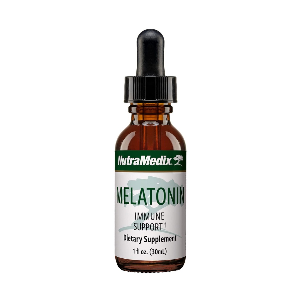 NutraMedix Melatoninナイトタイムサポートは、時事な眠りのために低下します - 最適な休息のための液体メラトニン、免疫システムと気分のサポート - 5月は、Groggy(1oz / 30ml)を感じるのに役立ちます