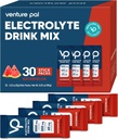 ベンチャーパル高ナトリウム砂糖フリー電解液パウダーパケット - ビタミン、ナトリウム&カリウムの水分補給パケット | ゼロカロリー | ヴィーガン、ケト&ペレオフレンドリー電解液ドリンクミックス - 30スティック