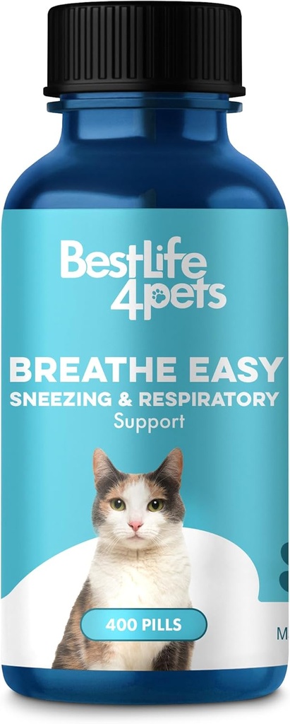 猫のRespiratoryの慰めの補足-すべての季節、咳、時事な鼻のStuffinessおよびSneezingのための自然なBreatheの容易なフェライン サポート- 400無臭、容易に管理者の味のない丸薬