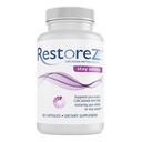 RestoreZ 滞在眠り (60 カプセル) 自然な睡眠の補足 - 睡眠を通した長い残りの睡眠を維持します - 睡眠補助金を形成する非習慣