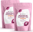 VoomVayaは、Menopauseサポートティー2パックバンドルで10%を保存 - 女性w /レッドクローバー&ブラックコホッシュのための自然な更年期リリーフ - ナイトスウェット&ホットフラッシュリリーフ - ピーチフレーバー - 90ティーバッグ