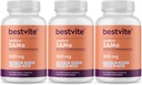 BESTVITE SAM-e 200mg 安定化(180 ベジタリアンカプセル) (3-パック) - イタリア産のプレミアム原料 75% (SS) SAM-e、利用可能な最高レベルのアクティブレベル