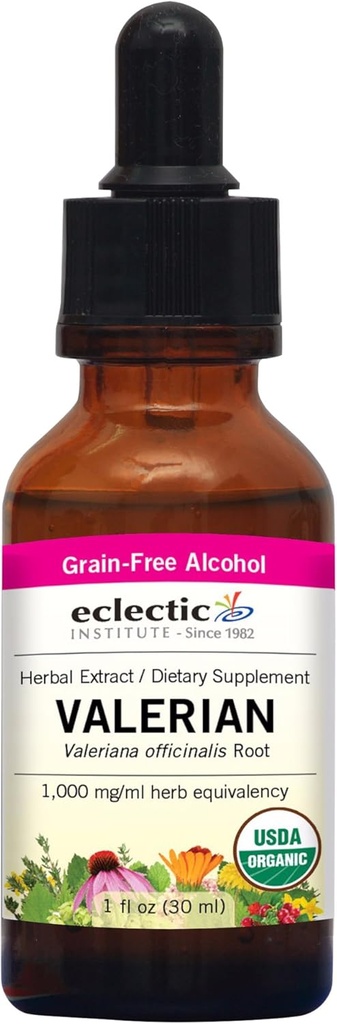Eclectic Institute Valerian (officinalis) O, ピンク, 1 液量オンス