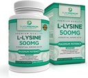 PurePremium L-Lysine 500 mgのサプリメント - 最大強度のエッセンシャルアミノ酸 - 免疫サポートサプリメント - 迅速な吸収のための純粋なリジン500mg - 7ヶ月の供給 - 200 タブレット