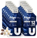 UCAN Edge Energy Gel Shots, Vanilla Latte + Caffeine (12, 2 Ounce Packets) for Running, Training, Workouts, Fitness, Cycling, Crossfit | Sugar-Free, Vegan, & Keto Friendly Energy