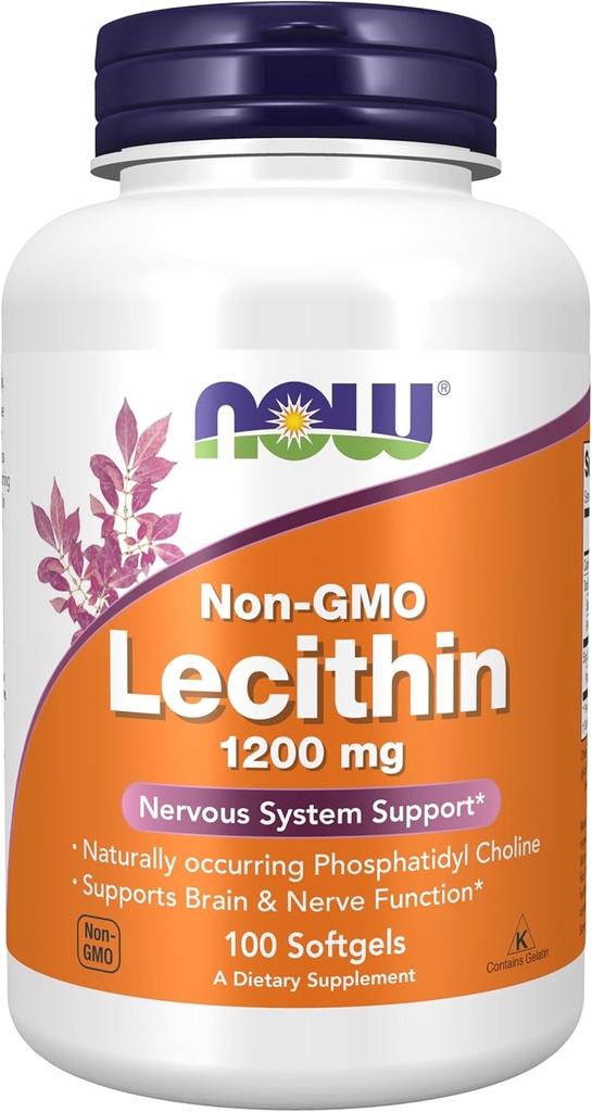 NOWの補足、自然発生のPhosphatidylコリン、100のSoftgelsのLecithin 1200のmg