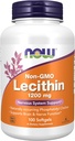 NOW Supplements, Lecithin 1200 mg with naturally occurring Phosphatidyl Choline, 100 Softgels