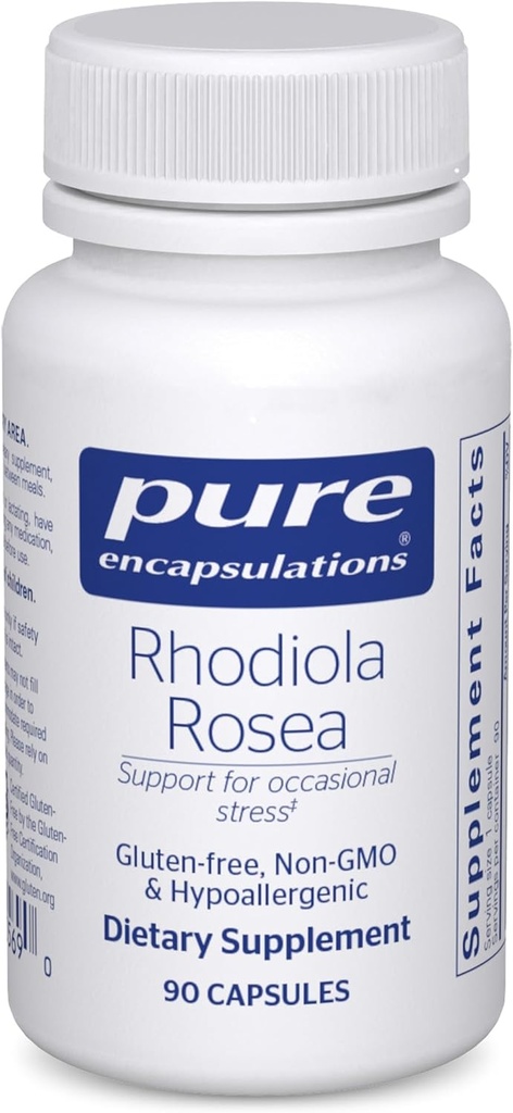 純粋なカプセル化Rhodiola rosea - 機会応力のための, 持久力 & 疲労救済* - 適応物質と - グルテンフリー & ビーガン - 90 カプセル