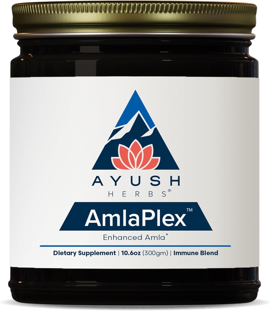 AyushハーブAmlaPlex - Amlaジャム、免疫サポート&消化の健康のためのChyawanprash、Chyavanprash、Amla、Ashwagandha - 10.6オンスジャー(1カウント)
