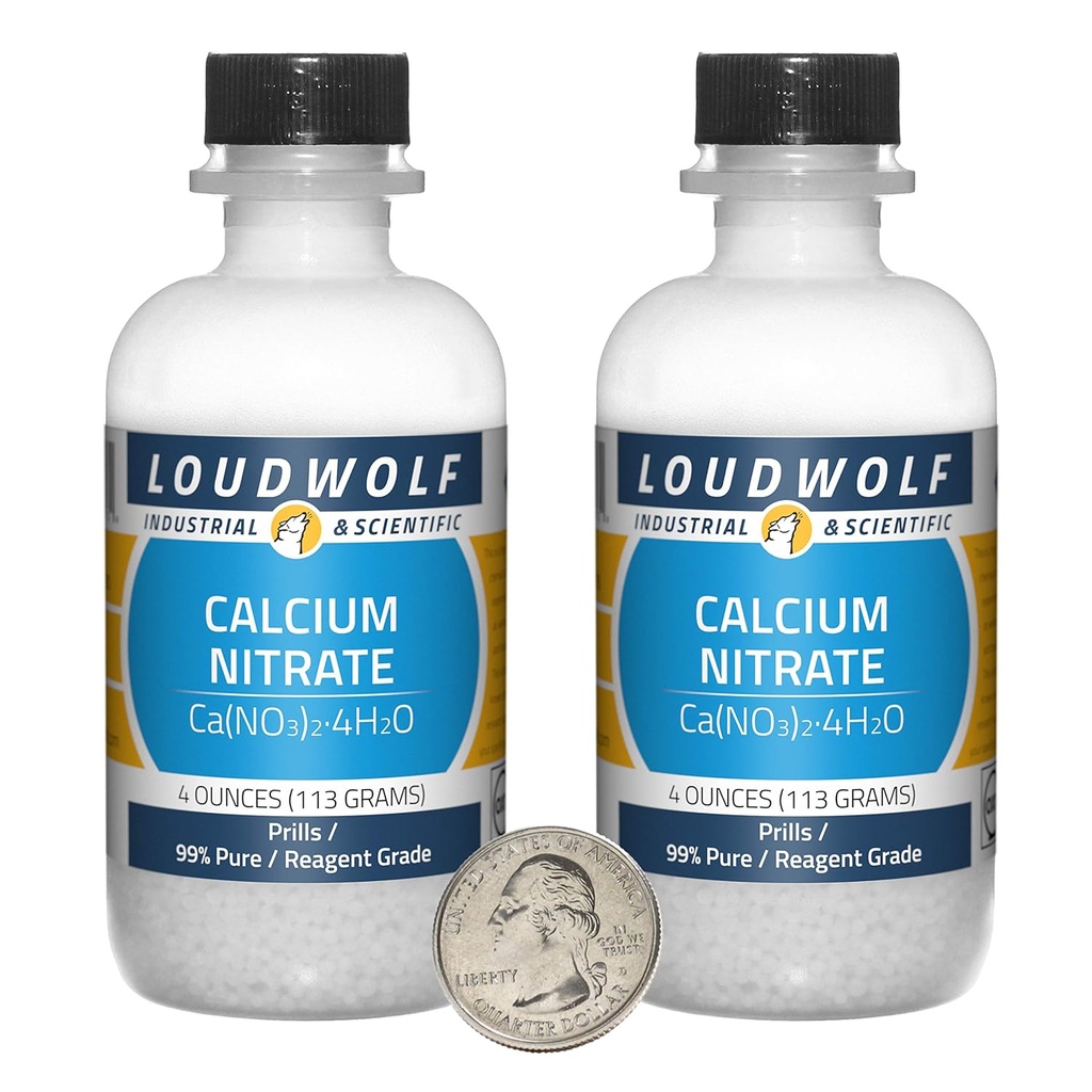 カルシウム Nitrate/8 Ounces/2本のびん/99%の純粋な試薬の等級/真珠
