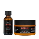 ライブベアードベアードオイルとバターグルーミングキット - 米国製 - Shea、Argan、Jojobaとのすべての天然成分 - 成長サポート | アメリカの香り - Cedar、Vetiver、Bergamot