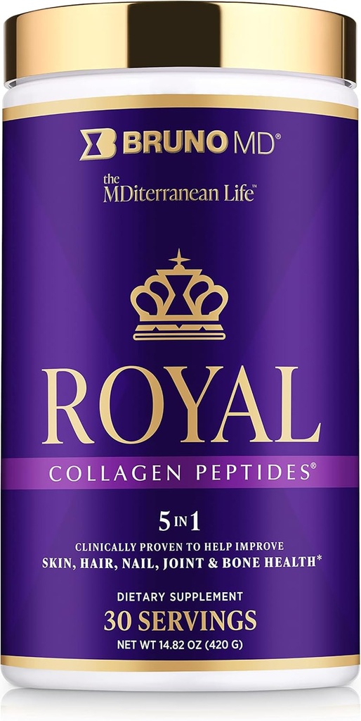 Royal Collagenのペプチッド、臨床的に証明される、栄養補助食品は、皮及びセルライト、ヨーロッパの源を改良しま、ビタミンC、骨及び接合箇所の補足と混合される毛及び釘の一見を改善します