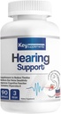 Key Supplements Hearing Support 90 Capsules, Tinnitus Relief for Ringing Ears