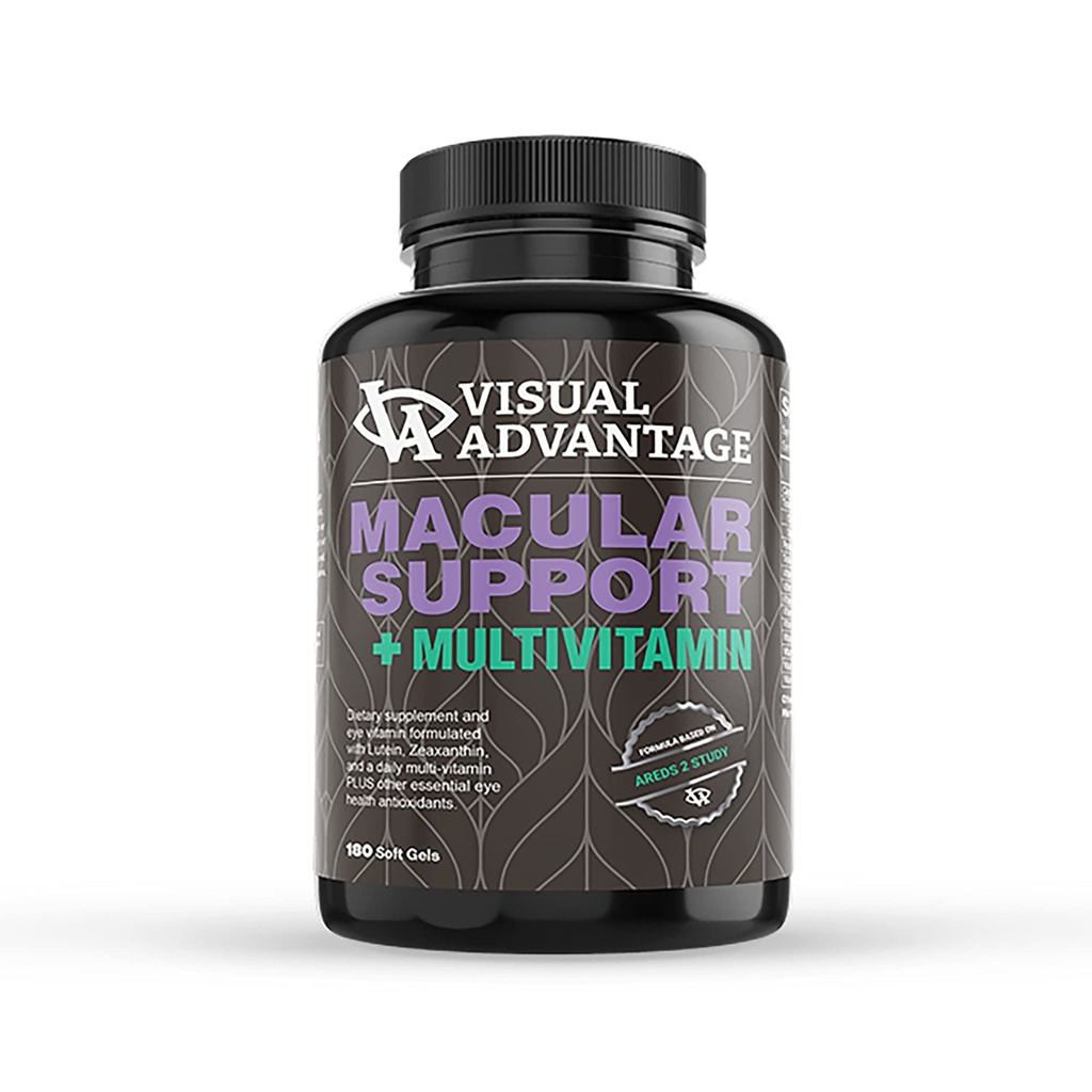 Lunovus Macular Support Plus Multivitaminは、AREDS 2スタディに基づいて - Macularサポート用のアイビタミン - ルテインとゼアキサンチンとミネラルサプリメント - 180ソフトゲル