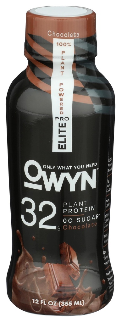 OWYNチョコプロエリート植物タンパク質シェイク、12 FZ