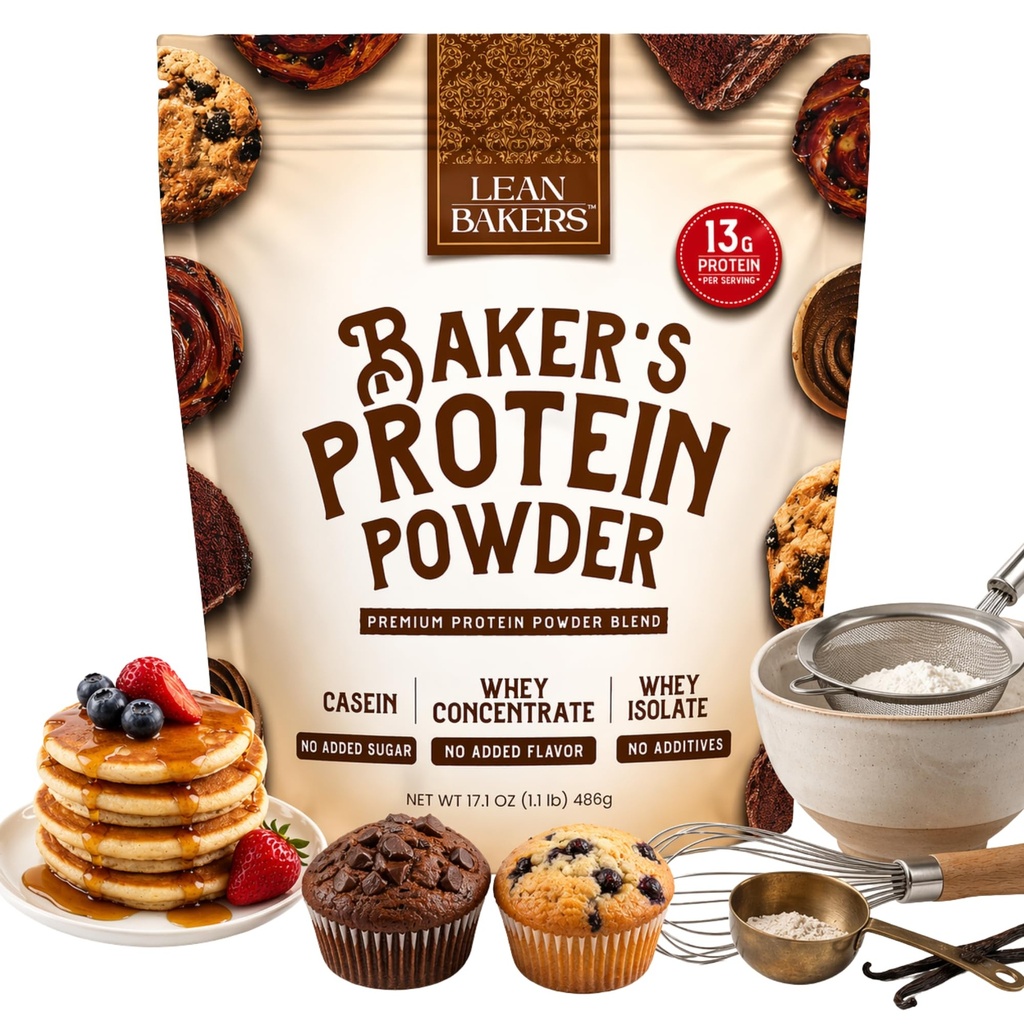 Bakerの蛋白質の粉の純粋な自然な蛋白質のブレンド、Wheyの隔離剤、Wheyのコンセントレイト、Caseinのグルテンフリー、甘味料、Unflavored、ベーキング高い蛋白質の低いカロリーの軽食のための17.1のoz、