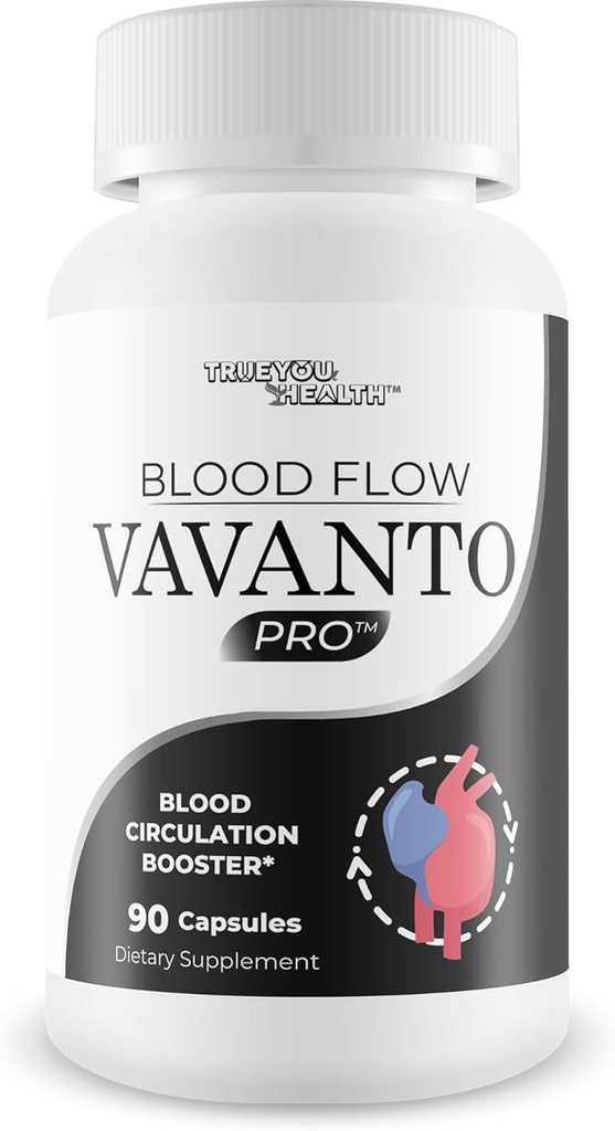 Blood Flow Vavanto Pro - Our Best Blood Circulation Booster - Mens Blood Flow Care - Our Best Blood Flow Support - Blood Flow Capsules - Blood Flow Pills - Max Blood Flow Vavanto Growth Circulation