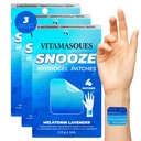 Vitamasques 大人のための睡眠パッチ, SnoozeMeウェルネスハイドロゲルパッチ (3-パック) - Lavenderで眠る, Melatonin, & Valerian Root - Cruelty-Free, 韓国スキンケア睡眠パッチ