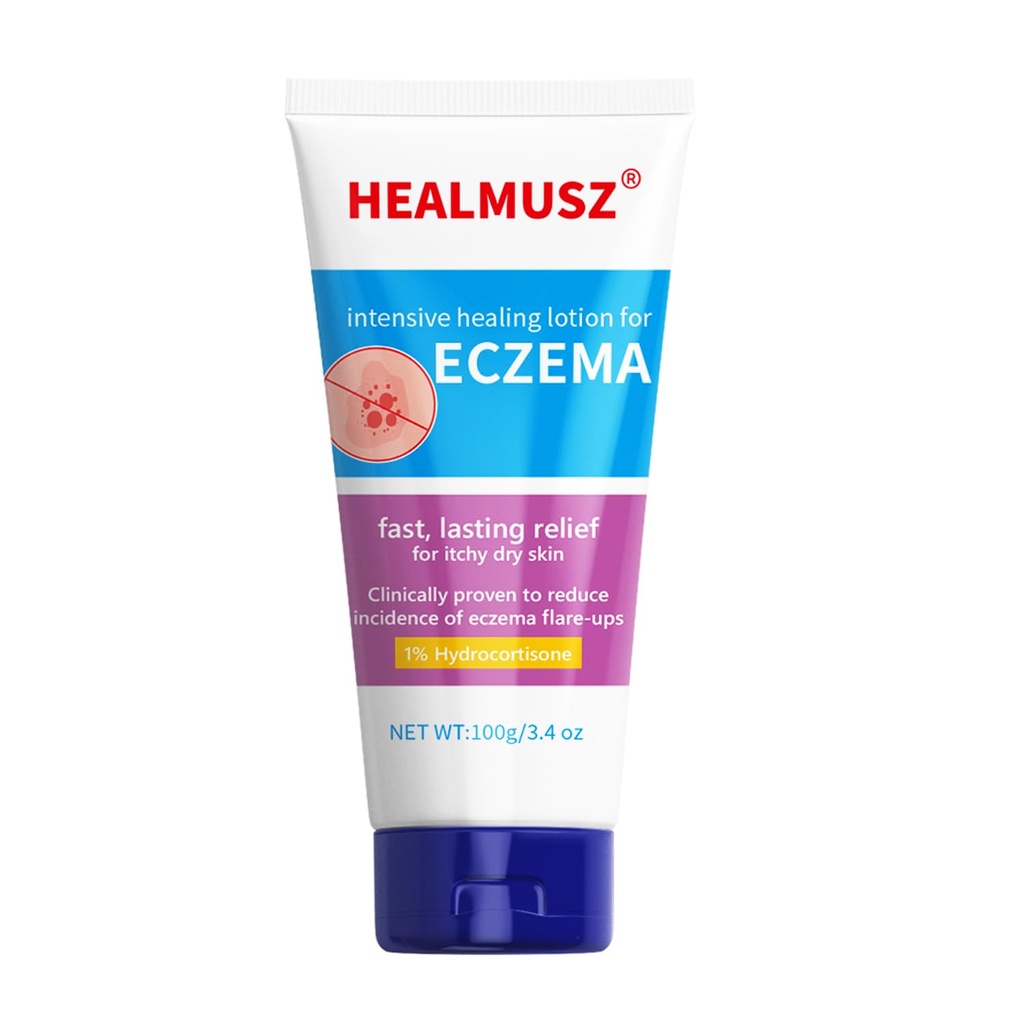 HEALMUSZのEczemaの救助のクリーミー ボディ オイルはEczema-Proneの皮- 3.4のozのための即時の救助を提供します。管NDC:84010-008-01