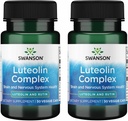 Swanson Luteolin Complex w/Rutin - 脳サポートサプリメント メモリ、気分と認知健康を促進する - 神経系を維持するのに役立ちます天然式 - (30 Veggie Capsule) 2パック