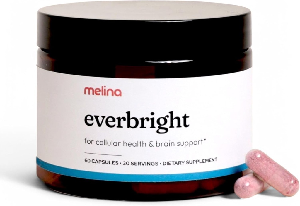 Melina Everbright NAD + 女性のエネルギーと長寿のためのサプリメント - ニコチンアミドリボシド(NR)、Pterostilbene、シチコリン、アスタキサンチン - アンチエイジング、フォーカス、および皮膚 - 3rd Party Tested - 30サービング