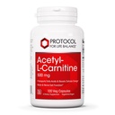 プロトコルアセチル- L-カルニチン500mg - エネルギーサプリメント、ネルブ、および脳サポート - 100ベジキャップ