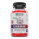 Zhou Elder-Mune Elderberry Gummies - エルダーベリービタミンCと亜鉛、女性と男性のための毎日の免疫サポートSupplemenet、大人と子供のためのChewableナチュラルブラックエルダーベリー4&最大 - 60グミー