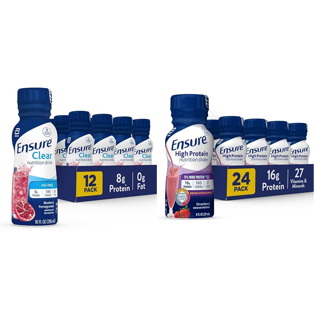 液体の明確な栄養物の飲み物、0g脂肪、蛋白質の8g、Blueberry Pomegranate、10 Fl Oz (12のパック)、びん、グルテンフリー及び高い蛋白質のいちごの栄養のシェイク、24のパックを保障して下さい
