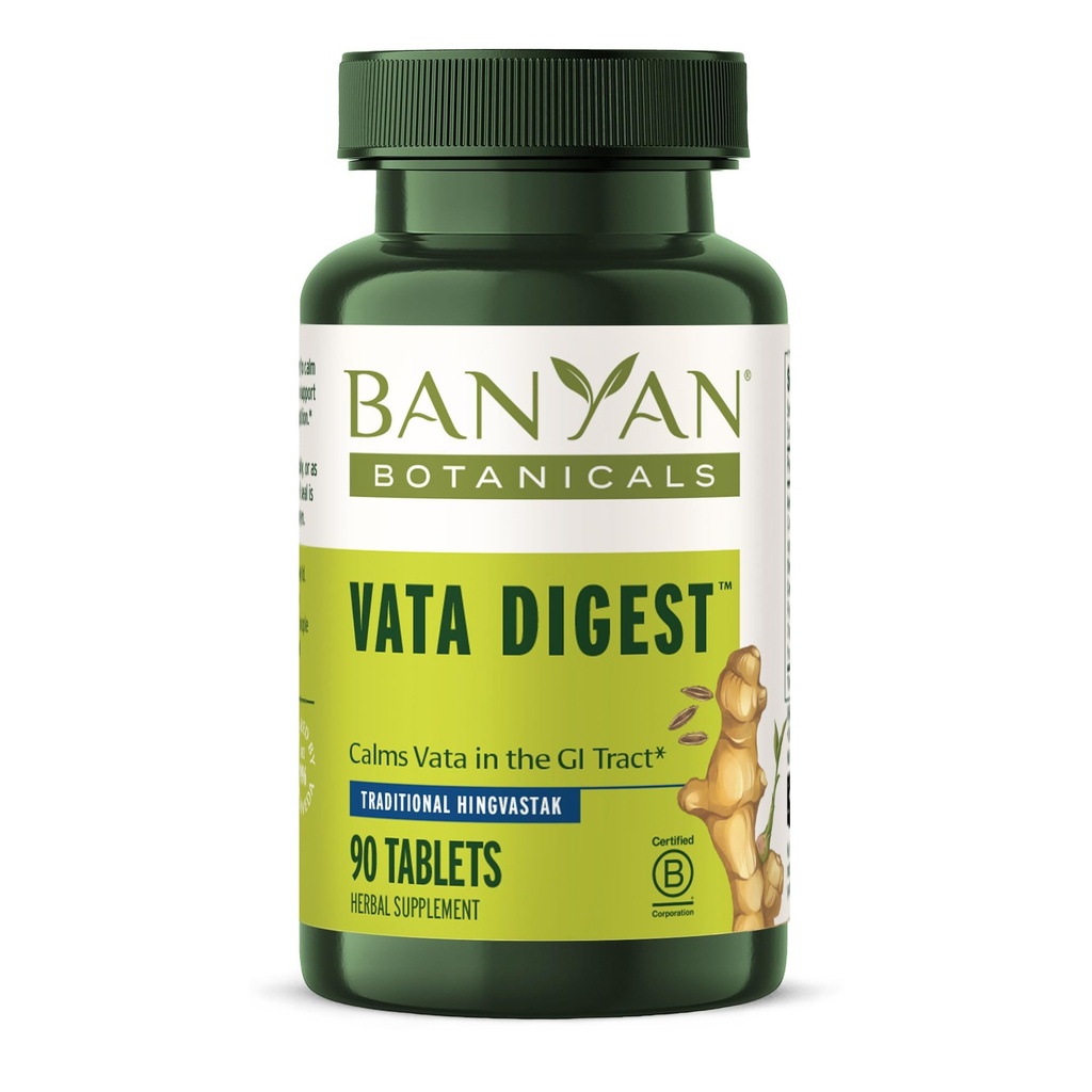 Banyan Botanicals Vata Digest – 有機消化サプリメント – 温暖化 & バランスの取れたダイジェクションエイドをサポート快適な消化* – 90 錠 – 非 GMO 持続的に供給ビーガン