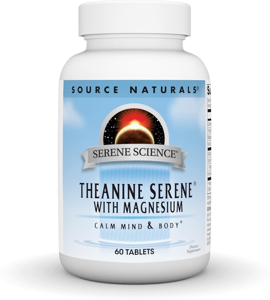 Source Naturals Serene Science L-Theanine with Magnesium and GABA - 60 Tablets