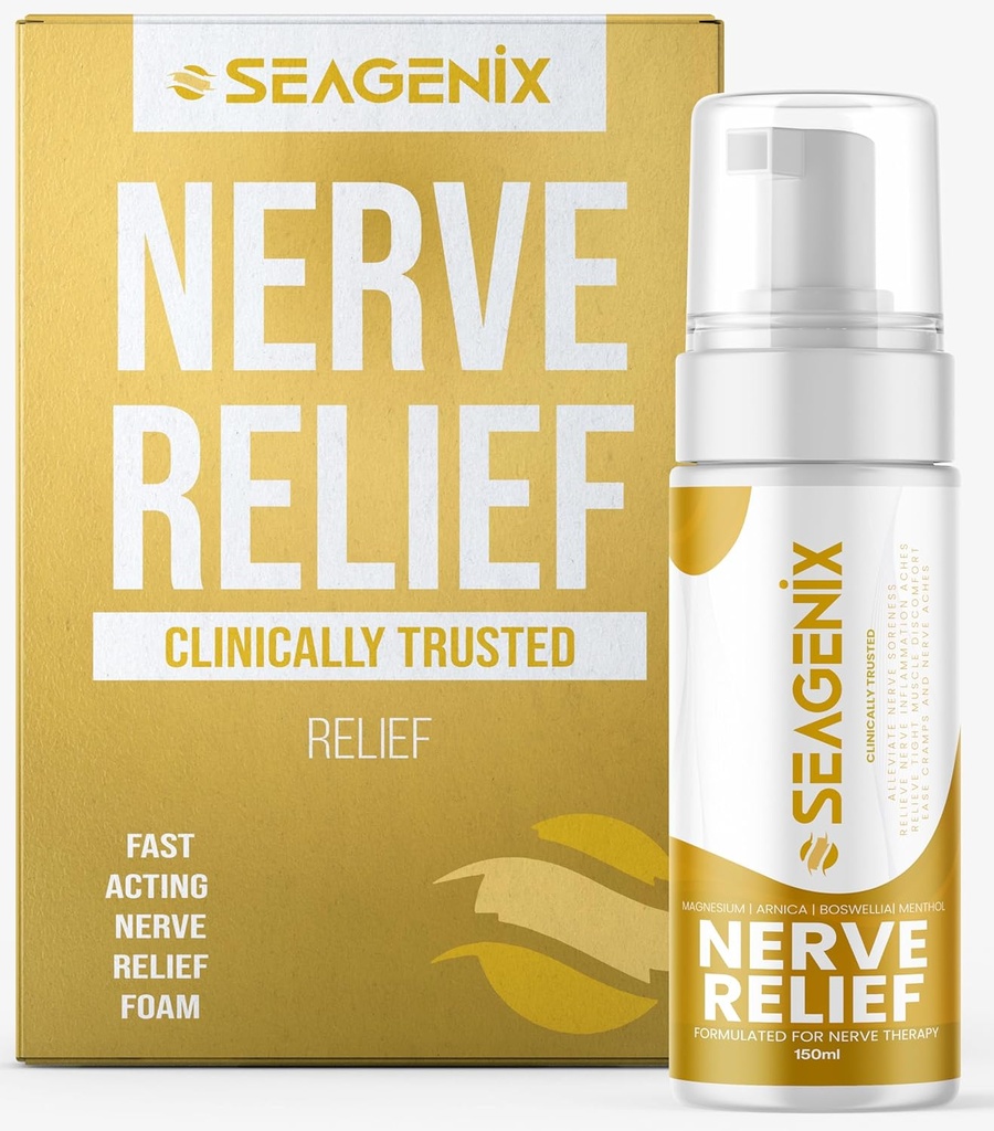 Nerveの救助筋肉泡-Nerveのスプレーのマグネシウム-Arnica - Boswellia - Mentholの方式-Nerveおよび筋肉救助–マグネシウムの硫酸塩- 150のml - 1の計算との速い行為