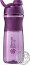 BlenderBottle SportMixer Shaker Bottle Perfect for Protein Shakes and Pre Workout, 28-Ounce, プラム
