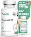 ビタミンD3サプリメント - ビタミンD-5000 IU - 健康な骨、歯、筋肉、心血管および免疫機能をサポート - 乳液フリー、大豆フリー - 60カプセル