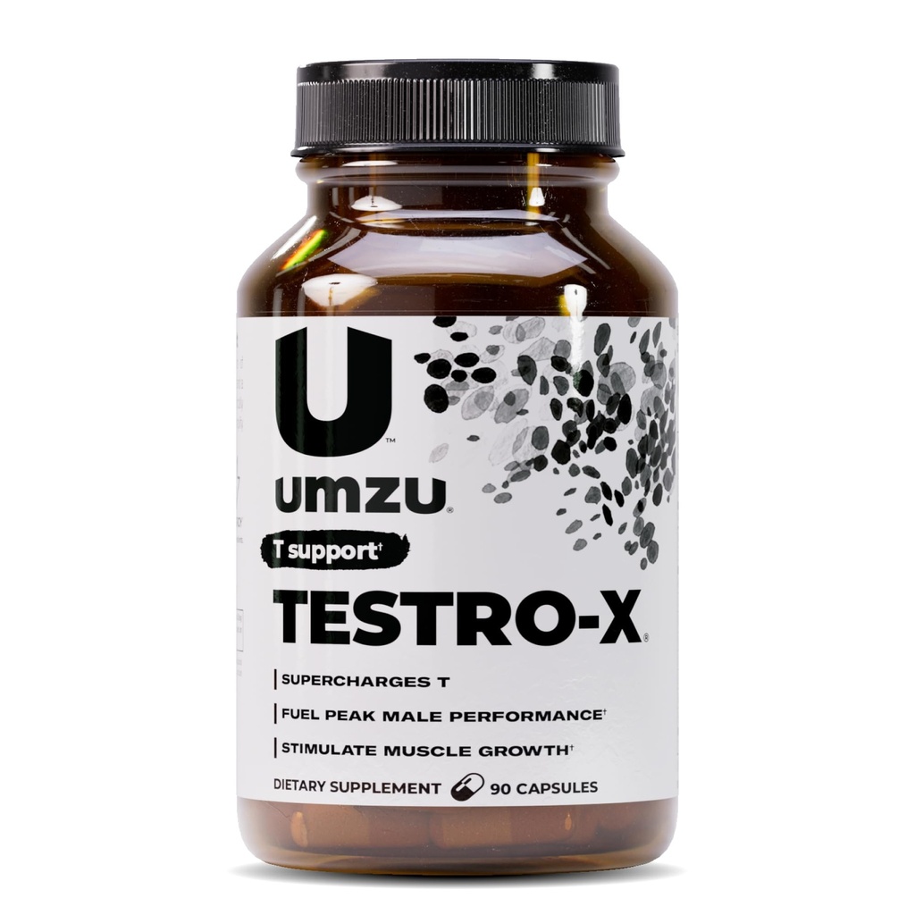 UMZU Testro-X 男性のためのサプリメント – 90 カプセル 30 日の供給 – エネルギーをサポート, フォーカス, 強度 & 筋肉の回復 – アシュワガンダ & 亜鉛で – 自然な男性のウェルネスサポートフォーミュラ