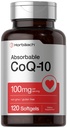 ホルバハコQ10 100mg Softgels | 120 カウント | 非GMOとグルテンフリーサプリメント