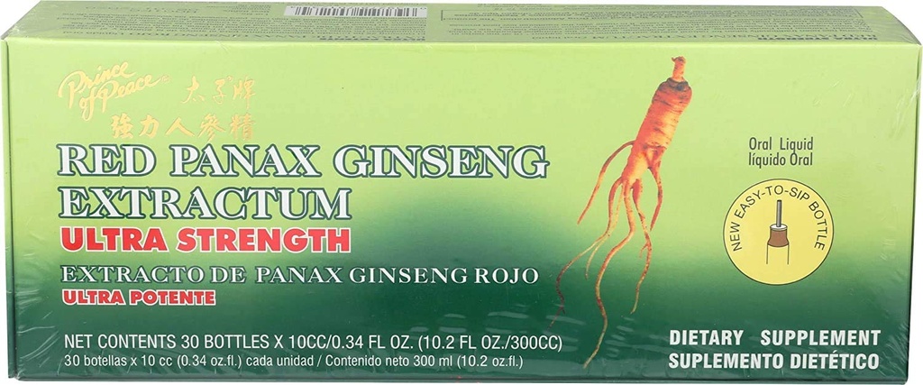 平和の王子 赤のPanaxのGinsengのExtractumの超強さ、2のパック - 60のびん、0.34のfl。 oz.各–ブレインBoosting