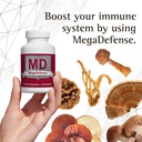 ワイオラ MegaDefense のきのこのカプセルは毎日の健康、6 のきのこの補足のために: 霊芝、トルコの尾、コルディプス、舞茸、アガリクス及び椎茸のカプセル、非GMO (2 のびん/60 野菜の帽子のサーブ)