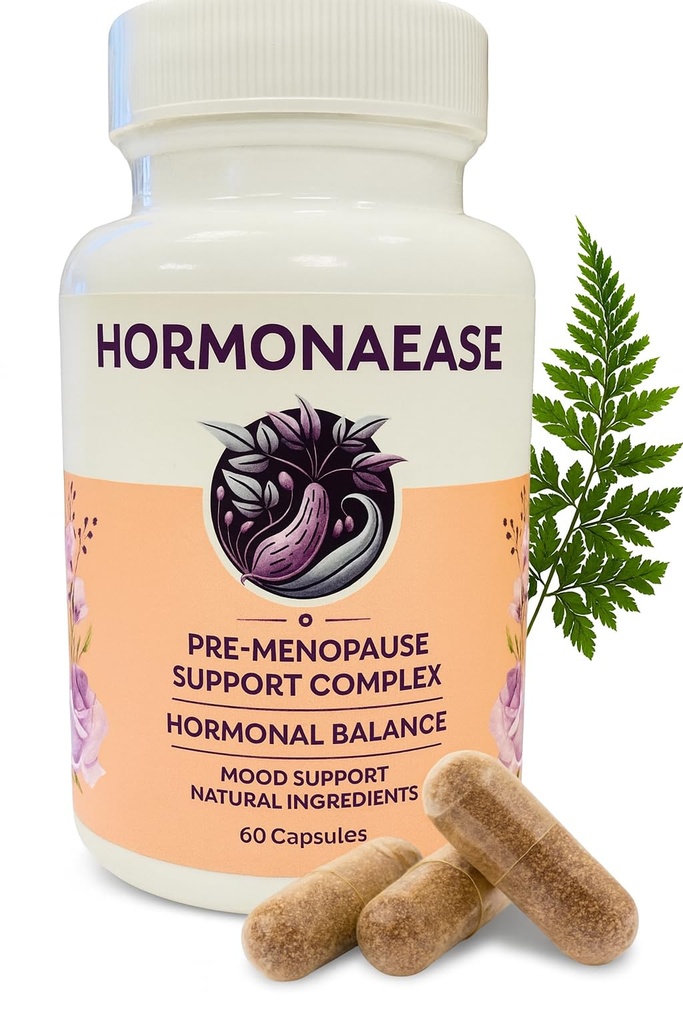 HormonaEase女性のウェルネスサプリメント – ビーガンホルモンバランス, 気分 & マカルートとドンキアとエネルギーサポート