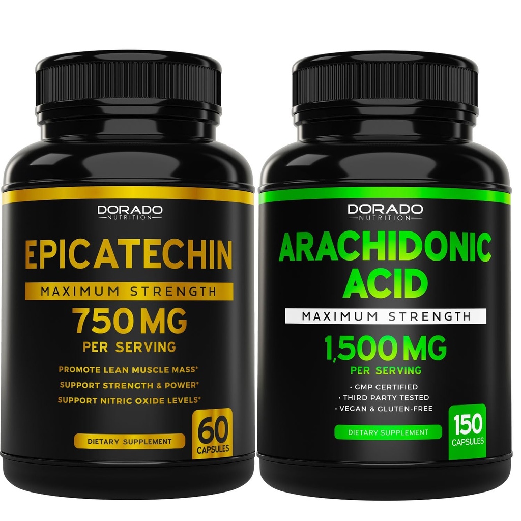 サービング(120カプセル)およびArachidonicの酸の補足1500mg (150のカプセル)ごとのDORADO NUTRITION Epicatechinのエキス750mg