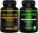 サービング(120カプセル)およびArachidonicの酸の補足1500mg (150のカプセル)ごとのDORADO NUTRITION Epicatechinのエキス750mg