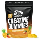 TASTY GAINSクレアチングミー - 90g の クレアチンモノハイド - ワークアウトサプリメント - 筋肉を構築 & 男性と女性のためのブースト強度 - 米国製 - 非GMO - ビーガンフレンドリー (大, パイナップルマンゴー)